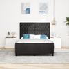 Stella Homewares Bed Frame Black Queen Velvet