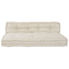 Stella Homewares Pallet Sofa Cushion 2 pcs Cream Fabric