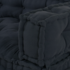 Stella Homewares Pallet Sofa Cushion with Arm and Back Support - Anthracite Fabric