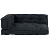Stella Homewares Pallet Sofa Cushion with Arm and Back Support - Anthracite Fabric