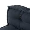 Stella Homewares Pallet Sofa Cushion with Back Support - Charcoal Fabric