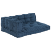 Stella Homewares Pallet Sofa Cushion with Arm and Back Support - Blue Fabric