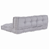 Stella Homewares Pallet Sofa Cushion with Back Support - Grey Fabric