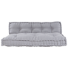 Stella Homewares Pallet Sofa Cushion with Back Support - Grey Fabric