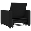 Stella Homewares 3-in-1 Single Sofa Bed Convertible Black Fabric
