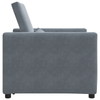 Stella Homewares 3-in-1 Single Sofa Bed Convertible Dark Grey Velvet
