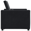 Stella Homewares 3-in-1 Single Sofa Bed Convertible Black Velvet