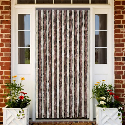 alt="Insect Curtain Beige and Light Brown 100x220 cm Chenille"