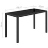 5 Piece Outdoor Dining Set with Cushions Poly Rattan Black