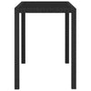 5 Piece Outdoor Dining Set with Cushions Poly Rattan Black