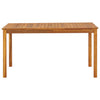 Garden Table 140x80x74 cm Solid Acacia Wood