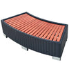 alt="Spa Step Poly Rattan 92x45x25 cm Black"