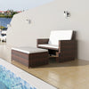 alt="Garden Sofa Poly Rattan Brown"