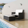 alt="2 Piece Garden Lounge Set with Cushions Poly Rattan Black"