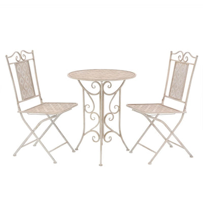 alt="3 Piece Bistro Set Steel White"