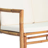 2 Seater Garden Sofa with Cushions Bamboo