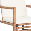 Garden Chairs 2 pcs with Cushions and Pillows Bamboo