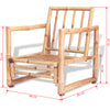 Garden Chairs 2 pcs with Cushions and Pillows Bamboo