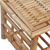 4 Piece Garden Lounge Set with Cushions Bamboo