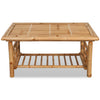 4 Piece Garden Lounge Set with Cushions Bamboo