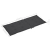 Garden Chair Cushions 4 pcs Anthracite 120x50x3 cm