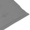 Garden Chair Cushions 4 pcs Grey 120x50x3 cm
