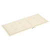 Garden Chair Cushions 4 pcs Cream 120x50x3 cm