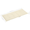 Garden Chair Cushions 4 pcs Cream 120x50x3 cm