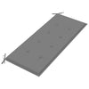 Garden Bench Cushion Grey 120x50x3 cm