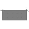 Garden Bench Cushion Grey 120x50x3 cm