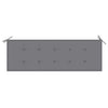 Garden Bench Cushion Grey 150x50x3 cm