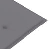 Garden Bench Cushion Grey 150x50x3 cm