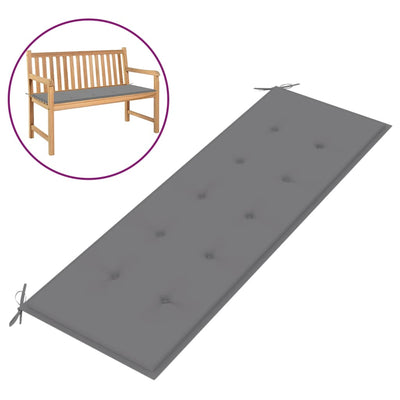 alt="Garden Bench Cushion Grey 150x50x3 cm"