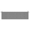 Garden Bench Cushion Grey 180x50x3 cm
