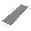 Garden Bench Cushion Grey 180x50x3 cm
