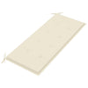 Garden Bench Cushion Cream 120x50x3 cm