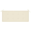 Garden Bench Cushion Cream 120x50x3 cm