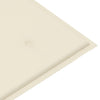 Garden Bench Cushion Cream 120x50x3 cm