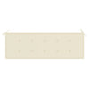 Garden Bench Cushion Cream 150x50x3 cm