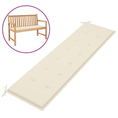 alt="Garden Bench Cushion Cream 180x50x3 cm"