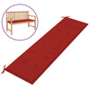 Garden Bench Cushion Red 180x50x3 cm