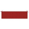 Garden Bench Cushion Red 180x50x3 cm