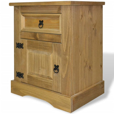 alt="Bedside Cabinet Mexican Pine Corona Range 53x39x67 cm"