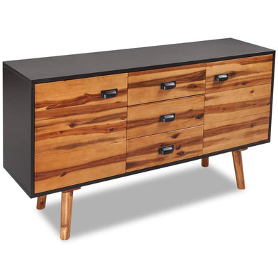 alt="Sideboard Solid Acacia Wood 115x35x70 cm"