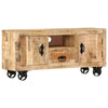 alt="TV Cabinet Rough Mango Wood 110x30x50 cm""