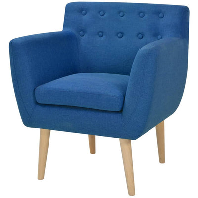 alt="Armchair Blue Fabric"