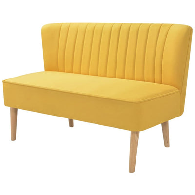 alt="Sofa Fabric 117x55.5x77 cm Yellow"