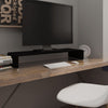 alt="TV Stand/Monitor Riser Glass Black 90x30x13 cm""