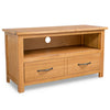 alt="TV Cabinet 90x35x48 cm Solid Oak Wood"