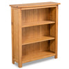 alt="3-Tier Bookcase 70x22,5x82 cm Solid Oak Wood"